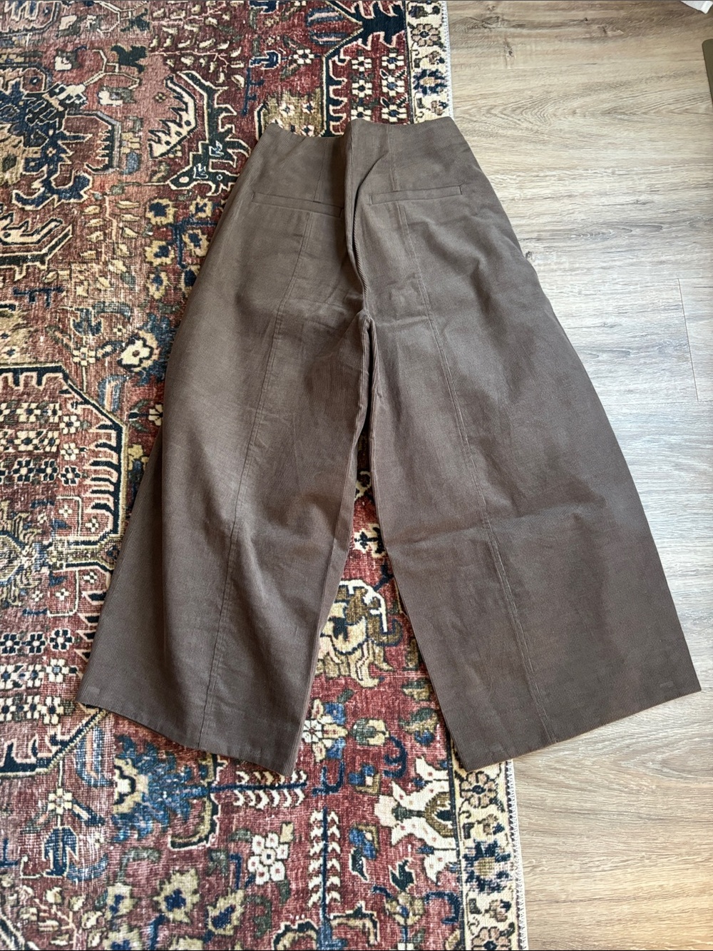 COS Wide-Leg Corduroy Pants in Brown - Picture 2 of 4